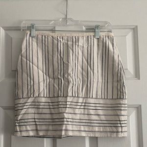 Madewell striped skirt size 0
